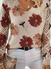 Aurélie™ | Elegant jumper with floral pattern