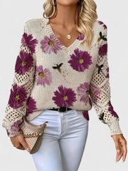 Aurélie™ | Elegant jumper with floral pattern