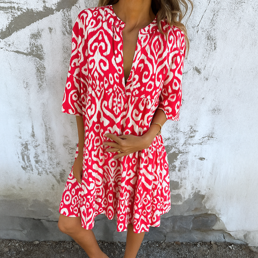 Margriet™ | Elegant V-neck Dress
