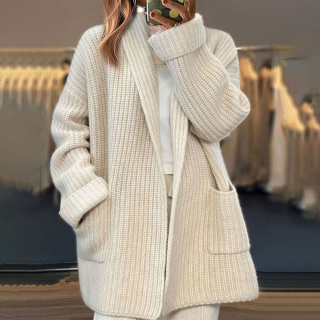 Irene™ | Knitted cardigan in wool mix