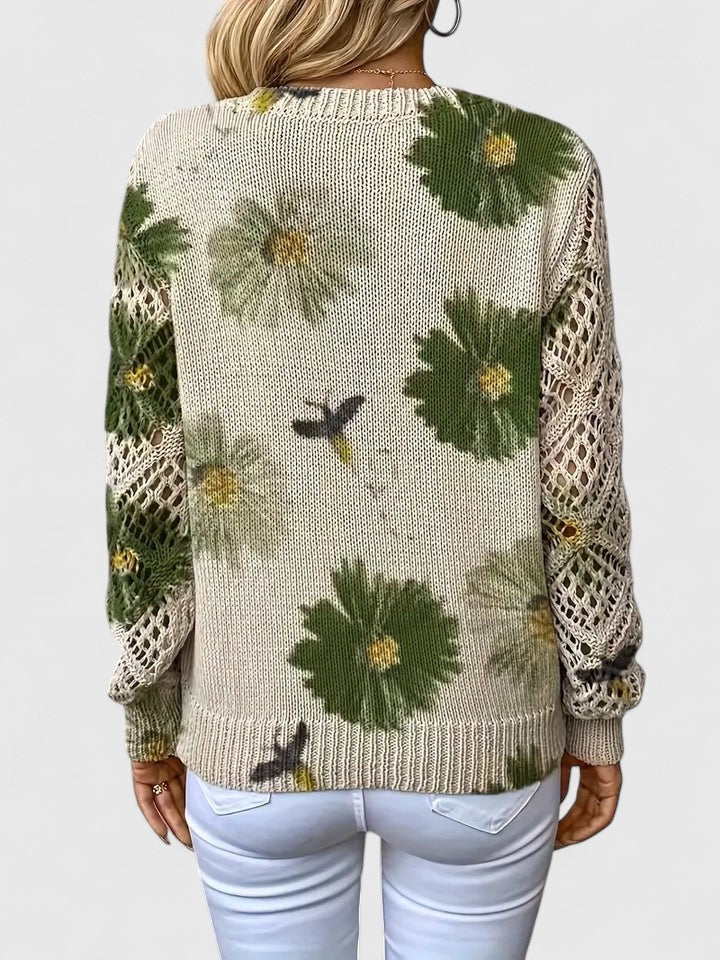Aurélie™ | Elegant jumper with floral pattern