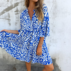 Margriet™ | Elegant V-neck Dress