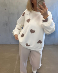Mila™ | Trui met hartjes