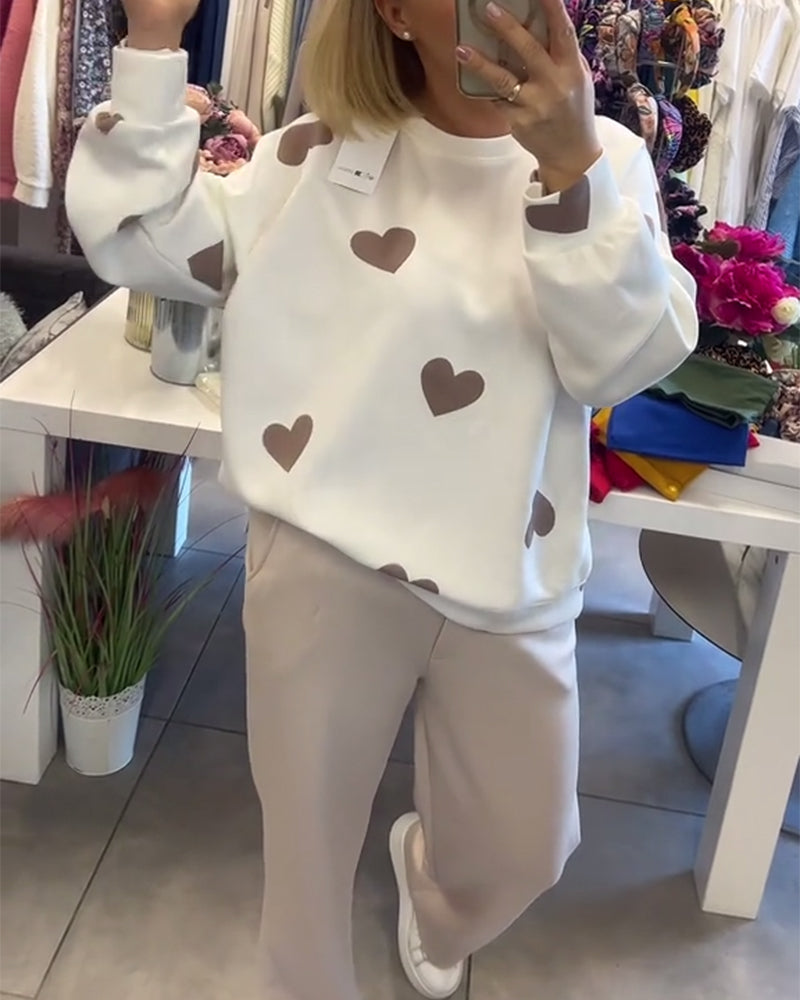 Mila™ | Trui met hartjes