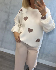 Mila™ | Trui met hartjes