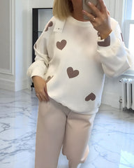 Mila™ | Trui met hartjes