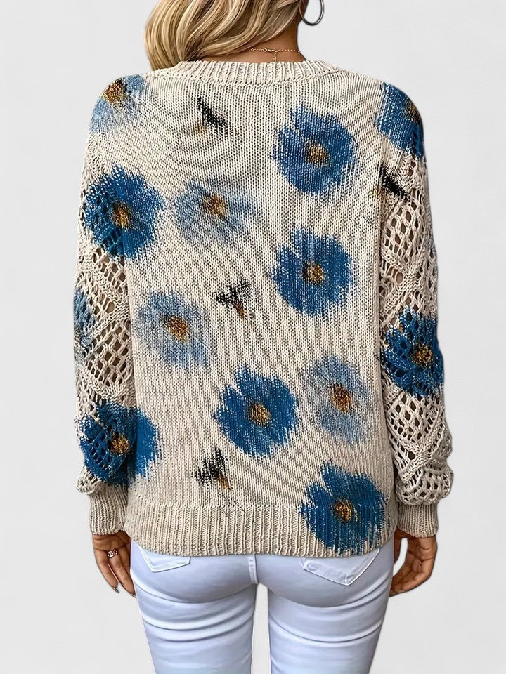 Aurélie™ | Elegant jumper with floral pattern
