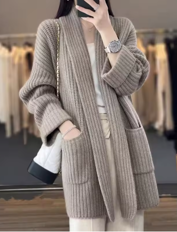 Irene™ | Knitted cardigan in wool mix