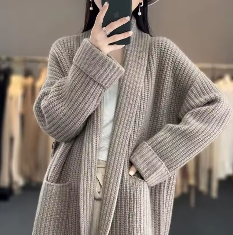 Irene™ | Knitted cardigan in wool mix