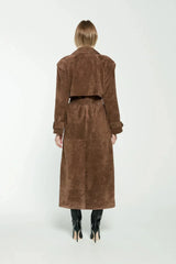 Lennon | Suede trench coat