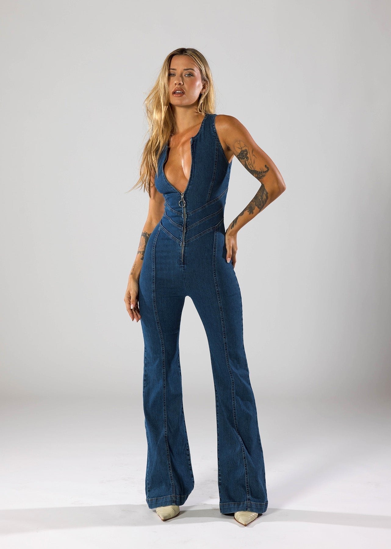 Mila | Denim Jumpsuit
