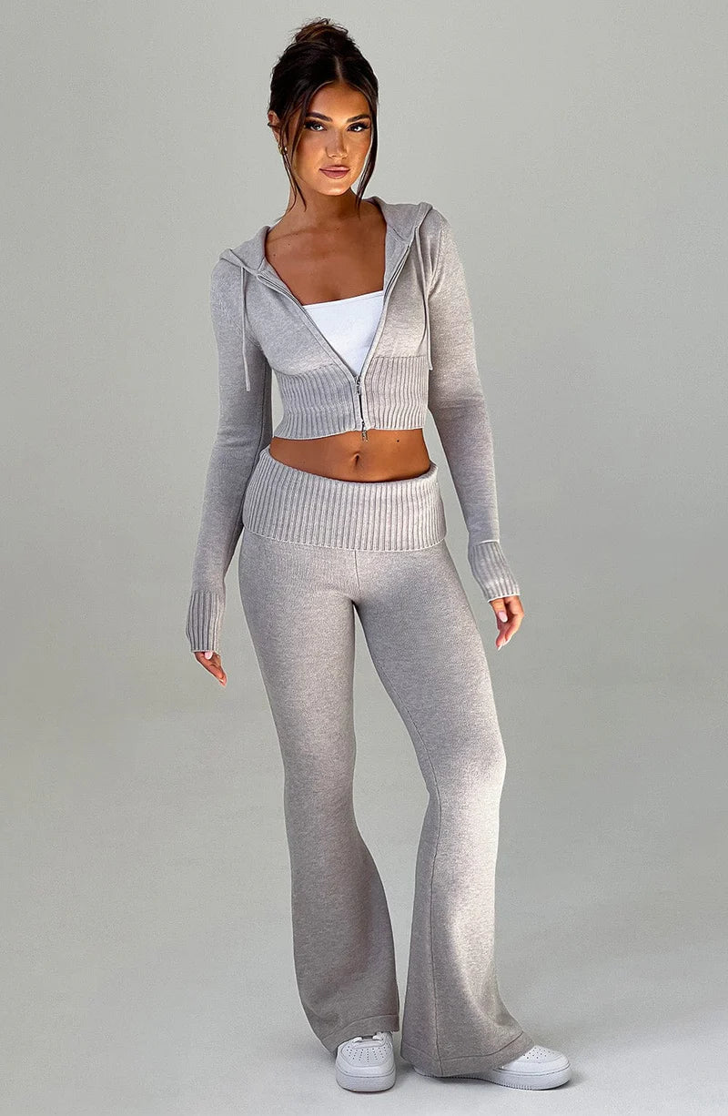Valencia | Cropped Hoodie set