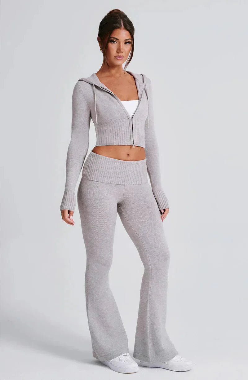 Valencia | Cropped Hoodie set