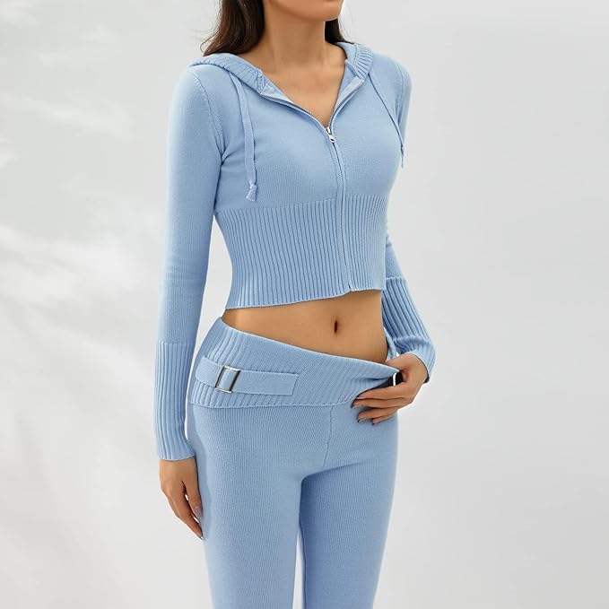 Valencia | Cropped Hoodie set