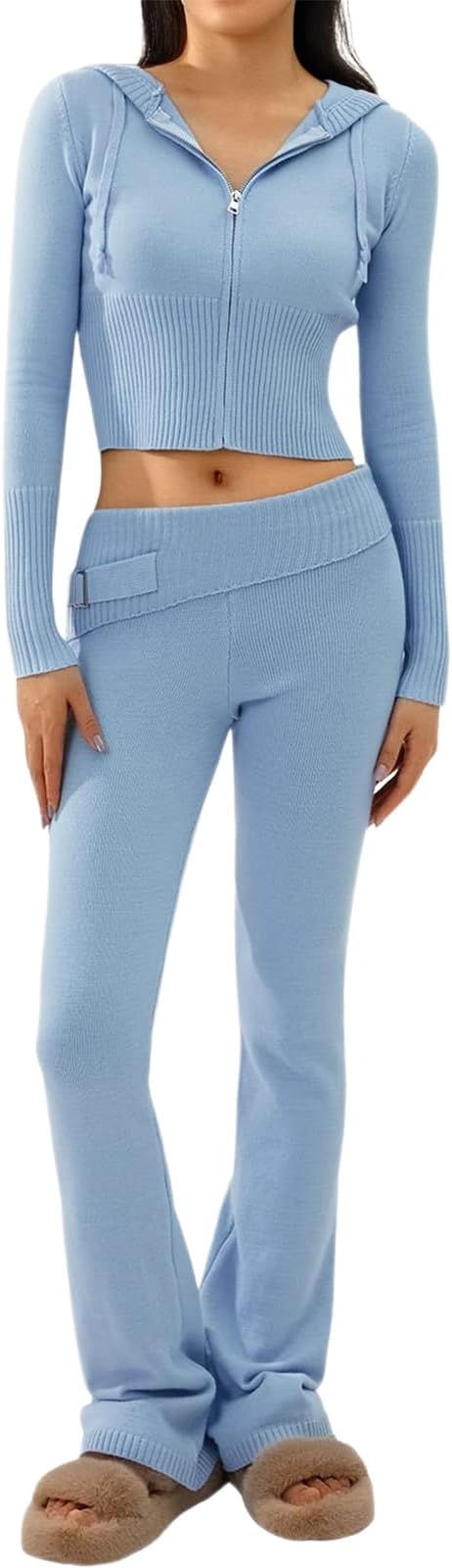 Valencia | Cropped Hoodie set