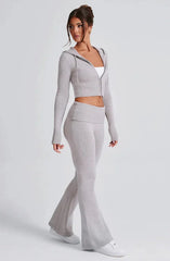 Valencia | Cropped Hoodie set